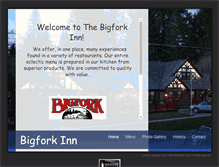 Tablet Screenshot of bigforkinn.com